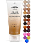 FOUR REASONS Toffee Toning Treatment - Color Depositing Conditioner for Color-Treated Hair - Semi Permanent Hair Toner, Vegan and Cruelty-Free (27 Shades), 6.76 fl oz