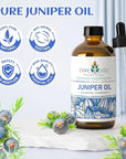 EVOKE OCCU Juniper Berry Essential Oil for Relaxation Clean Massage, Add to Diffuser and lotions - 4 Fl Oz
