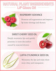 Plumping Lip Glow Oil, Hydrating Tinted Lip Oil Gloss, Transparent Toot Lip Oil, Long Lasting Lip Balm Moisturizing Glow Oil Fresh Texture, Glitter Shine Primer Lip Tint Lip Care Product-#0000