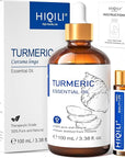 HIQILI 100ML Turmeric Oil for Face Skin Care, Aromatherapy,100% Pure, Use After Dilution- 3.38 Fl Oz