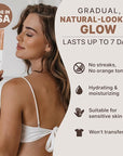 Self Tanner with Tanning Mitt - USA Made Sunless Self Tanning Lotion with Organic Ingredients