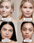 Alleyoop Game Face Concealer Makeup, Lightweight to Medium