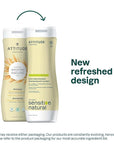 ATTITUDE Hair Shampoo for Sensitive Dry Scalp, EWG Verified, Soothing Oat, Protects Color, Naturally Derived Ingredients, Vegan and Plant-Based, Color Care, Argan Oil, 16 Fl Oz