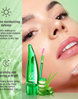 3 Pcs Aloe Vera Lip Gloss Set,Magic Temperature Color Change Lip Gloss Moisturizing Long Lasting Lip Stain Liquid Lipstick Lip Tint for Women
