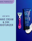 Schick Hydro Silk Ultimate Pubic Skin Protection, Disposable Razors for Women Sensitive Skin | Pubic Hair Razor for Women, Bikini Razor, Womens Razors Bikini Line, 3ct