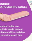Schick Hydro Silk Dermaplaning Wand, Dermaplaning Tool for Face | Dermaplane Razor for Women Face, Eyebrow Razor, Peach Fuzz Remover, Includes 1 Weighted Metal Handle with 6 Refill Blades