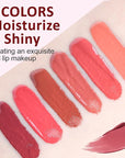 Dmsky Hydrating Glossy Lip Stain 6 Pack, Long-Lasting Lip Gloss Bulk Set, Lightweight Lip Tint with 6 Colors, Lip Gloss for Women and Girls Makeup
