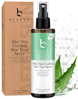 After Sun Cooling Aloe Vera Spray - USA Made With Organic Aloe Vera, Fast Absorbing After Sun Care for Sunburn Relief, Skin Cooling After Sun Spray, Sunburn Treatment Spray Lotion for Body