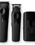 TPOB Play Barber Hair Clippers for Men 7500 RPM with Rubber Grips (Blackout 3 Set)