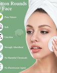 Maxcheck 600 Pcs Cotton Rounds Bulk Exfoliating Rounds for Face Makeup Remover Cotton Facial Pads for Face Makeup Removal Toner Pads
