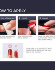 KISS imPRESS No Glue Mani Press On Nails, Design, 'Before Sunset', Multicolor, Short Size, Squoval Shape, Includes 30 Nails, Prep Pad, Instructions Sheet, 1 Manicure Stick, 1 Mini File