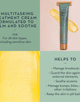 Soothing Face Moisturizer for Sensitive Skin | Super Calming Skin Therapy Face Balm for Dry Aging Delicate & Compromised Skin | Rich Non Greasy Restorative Vegan Face Moisturizer for Women (2 Fl Oz)