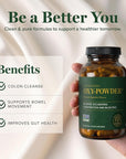 Global Healing Center Oxy-Powder Oxygen Based Safe and Natural Colon Cleanser and Relief from Occasional Constipation (120 Capsules)(Packaging may vary)