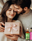 NP NATURES PHILOSOPHY Moroccan Argan Oil & Rosemary Hair Growth Oil Set, Organic Hair Serum, Anti-Frizz, Anti-Hair Loss, Adds Shine, Quickly Absorbed & Non-Greasy, Aussie Hair Products for Men & Women
