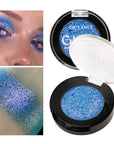 Afflano Holographic Glitter Eyeshadow - Color Change Multichrome Silver Blue Shimmer Metallic Eye Makeup, Sparkling Pigment Chameleon Duo Chrome for Blue Eyes