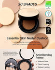 JUNG SAEM MOOL Essential Skin Nuder Cushion 19C Pink Light 0.49 Fl Oz, No Refill, Natural Radiant Finish Cushion Foundation with Buildable Coverage, Lightweight Texture, Korean Foundation Makeup