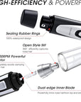 Ear and Nose Hair Trimmer Clipper - 2025 Professional Painless Eyebrow & Facial Hair Trimmer for Men Women, Battery-Operated Trimmer with IPX7 Waterproof, Dual Edge Blades for Easy Cleansing Black
