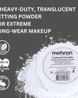 Mehron Makeup Colorset Powder | Translucent Setting Powder | Special Effects, Halloween, & Film 2 oz (60 g)
