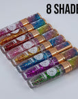 42 Bundle Diamond Bling Bling Mood Color Changing Lip Gloss & Lip Stain Set of 6 Crystal Sparkle Non-Sticky Lightweight Long Lasting High Shine Hydrating Glow For Girls, Teens, Women