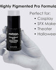 Mehron Makeup CreamBlend Stick | Face Paint, Body (Light Grey) 75 oz