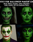 BOBISUKA Light Green Face & Body Paint Stick Water-Based Washable Face Paint Makeup Stick for Halloween Witch, Zombie, Skull, Monster, Hulk, Goblin, Cosplay, SFX, Sports Eye Black & Costume Party