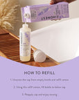 The Honest Company 2-in-1 Cleansing Shampoo + Body Wash Refill Carton | Gentle for Baby | Naturally Derived, Tear-free, Hypoallergenic | Lavender Calm, 32 fl oz
