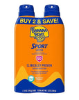 Banana Boat Mineral Enriched Sensitive Skin Sunscreen Spray SPF 50 Twin Pack and Sport Ultra Sunscreen Spray SPF 50 Twin Pack