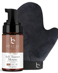 Self Tanner Tanning Mousse Kit - USA Made with Natural & Organic Ingredients, Self Tanner Mousse and Mitt, Tan Kit, Fake Tan Tanning Foam, Fair to Medium, Sunless Tanners Best Sellers