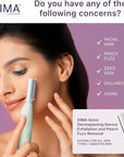 SPA SCIENCES - SIMA Patented Dermaplane Razor for Women Face – Painless 2-in-1 Facial Exfoliation & Peach Fuzz Hair Removal – Anti-Aging – 3 Speeds – Rechargeable – 19 Weeks Treatment