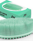 Avilana Silicone Body Scrubber – Gentle Shower Brush & Loofah Alternative- Food Grade & Lab Tested – Fast-Drying, Hygienic, BPA-Free Silicone Body Gentle Exfoliator (Green, Massage)