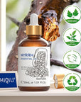 HIQILI Myrrh Essential Oil, for Skin, Massage, 100% Pure & Natural - 1.01 Fl Oz