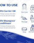 HIQILI Rosemary Oil for Hair Growth, Skin, Scalp, 100% Pure Natural, Add to Shampoo & Conditioner - 0.33 Fl Oz/10 ML