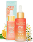Pacifica Vitamin C Face Serum - Glow Baby Booster Facial Serum - Glycolic Acid Serum For Face - Dark Spot Corrector Anti Aging Brightening - Dermatologist Tested, Fragrance Free, Clean Skin Care Vegan