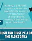 Listerine Cool Mint Interdental Floss for a Cleaner, Healthier Mouth, Oral Care, 55 Yards (Pack of 12)