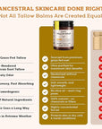 Beef Tallow for Skin - Tallow and Honey Balm For Face - Tallow Face Moisturizer - Beef Tallow Moisturizer - Tallow Balm - Grass Fed Beef Tallow For Skin - Tallow Face Cream Lotion