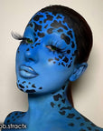 Mehron Makeup Paradise Makeup AQ Pro Size | Stage & Screen Performance, Face & Body Painting, Beauty, Cosplay, and Halloween | Water Activated Face Paint, Body Paint 1.4 oz (40 g) - Lagoon Blue