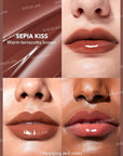 SHEGLAM PoutPerfect Moisturizing Solid Lip Gloss Non Sticky Lipstick with Coconut Oil - Sepia Kiss