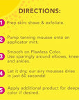 Jergens Self Tanner, Natural Glow Instant Sun, Sunless Tanning Mousse, Quick Self Tanner Foam, Ultra Deep Brozne, 6 Oz, Pack of 2