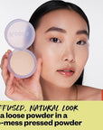 Kosas Cloud Set Face Setting Powder | Smoothing Golden Medium)