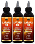 Batana Oil for Hair Growth with Rosemary, Castor, and Pumpkin Seed Oils, 100% Pure Unrefined Honduran Formula, Strengthens, Nourishes, Revives Scalp & Strands, Natural Care for All Types (3PK)