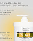 Advanced Clinicals Retinol Body Lotion + Collagen Body Oil 2pc Skincare Set For Women & Men | Fragrance Free Retinol Lotion + Collagen Massage Body Oil To Improve Appearance Of Crepey Skin, 2pc Set