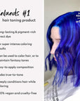Four Reasons Color Mask INTENSE- Blue – (27 Colors) Intensive Toning Treatment - Color DepositingConditioner – Semi Permanent Hair Dye for Lightened and Colored Hair– 100% Vegan, 6.76 fl oz