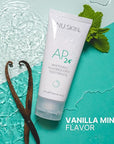 Nu Skin AP 24 Whitening Fluoride - Free Toothpaste | AP 24 Blend | Vanilla Mint Flavor | Brightens Teeth | Removes Surface Stains | Prevents Dental Cavities & Plaque | Enamel-Safe | 4 oz | 1 Pack