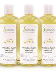 Soapeauty MEADOWFOAM SEED OIL Cold Pressed Unrefined | 100% Pure Natural Meadowfoam Seed Oil for Face & Hair | Moisturizer for Skin, Promotes Hair Growth, Balms | 48 fl oz (3 * 16 fl oz)