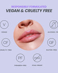 Wonderskin WONDER BLADING Top Gloss - Clear Glitter Lip Gloss, Hydrating and High Shine Finish Lip Makeup (Holographic)