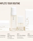Nuda Travel Self Tanning Kit | Includes Self Tanning Mitt Applicator, 50mL Dark Self Tanning Mousse, & 5mL Original Face Tanner Spray | Travel Size Self Tanner Kit for a Nourishing Head-to-Toe Tan