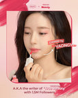 AMTS Webtoon True Beauty - 01 Some Love | Pink Lip Tint Stain | High Pigment Liquid Waterful Shine Non-Sticky Long-Wearing Long-Lasting | True Beauty Cute Pink Makeup