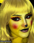 Mehron Makeup Fantasy FX Cream Makeup | Water Based | Halloween | Yellow Face & Body Paint For Adults 1 fl oz (30ml) (YELLOW)