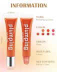 Hydrating Lip Glow Oil-3Pcs Tinted Plumping Lip Oil Lip Plumper, Moisturizing Smooth Lipgloss for Lip Care, Glossy Finish Clear Tint Shiny and Vegan Juicy Lip Gloss,Nourishing Non-Sticky Formula-Set A