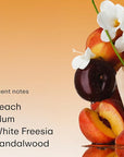 PHLUR Peach Skin Body Mist - Hair & Body Mist Fragrance - Peach, Plum, Bergamot, Milky Sandalwood & White Freesia Body Spray